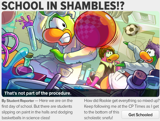 school in shambles